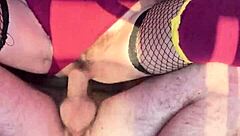 Oh man, check out this Mileena cosplay from Mortal Kombat with that dripping creampie action! 😈