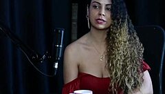 this blonde brazilian started ditching her clt job, she's hetero but records with women as an escort—charllottye sheer red.