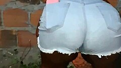 Big-Ass Neighbor Cleans Backyard