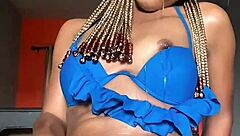 in this video, african tight pussy temi the baddie gets horny for dick and uses dildo to cool off