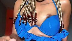 in this video, african tight pussy temi the baddie gets horny for dick and uses dildo to cool off