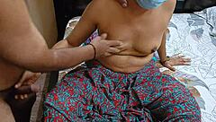 This south indian couple was on the bed doing hardcore anal fucking with creampie in a quickie homemade session.