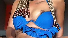 in this video, african tight pussy temi the baddie gets horny for dick and uses dildo to cool off