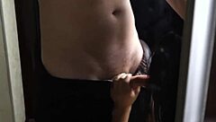 Brunette Blowjob And Doggystyle Fucking At The Mirror - Cum Inside!