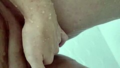 Karina and Lucas Share Intimate Waxing Session for Her Smooth Shaved Pussy in Shower