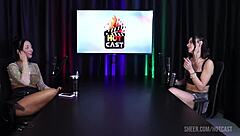 what's the hottest part of debora andrade and vitoria beatriz in that casting interview? watch their glamorous group moments outdoors on sheer red