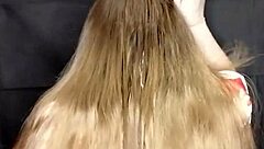 I noticed something unusual with my stepmom's long hair but she stayed calm about it