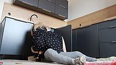 Overwhelmed with guilt and thrill I cheated on my husband with married plumber in kitchen