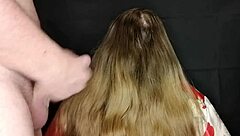 I noticed something unusual with my stepmom's long hair but she stayed calm about it