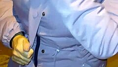 Offering Money to Harass Curvy Venezuelan Milf in Red Thong for Public Sex