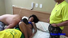 ariella ferraz joins the brazilian gang bang channel recording. go behind the scenes with this ebony latina teen.