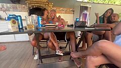 Incredible! Petite Brunette Latina Pornstar Gets Bent Over in Doggystyle Anal Fuck During Poolside Group Swap!