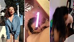 This hot Brazilian brunette is showing off her collection of panties and lingerie in a solo tease 😏