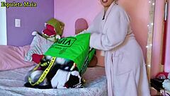 This hot Brazilian brunette is showing off her collection of panties and lingerie in a solo tease 😏