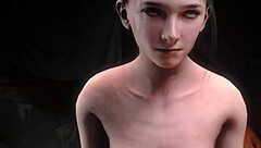 Girl Fucked Hard by Floating Dildo in Intense Solo Session with Toys