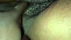 Amateur guy explores his landlady's big fat wet pussy with hands-on play