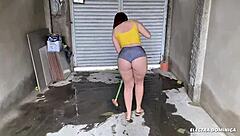 i hired this brazilian maid to help with the construction work her beautiful butt had everyone staring.