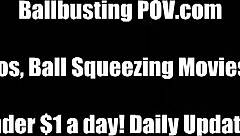 Smashing your tiny little balls until you beg for mercy!