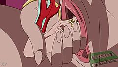 In this casual scene, DC Giganta takes charge in femdom style while masturbating solo with Wonder Woman involved.