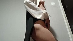 Young Skinny Brunette Teacher Strips Shirt After University For Intense Homemade Masturbation To Orgasm