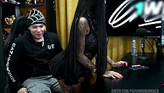 In the podcast, Ruan GOT HORNY as Bibi Griffo TWERKS on his lap sensually during the outdoor interview.