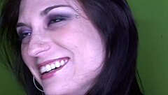 Watch this brunette take two monster black cocks in hardcore interracial group fucking!