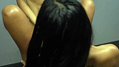 The massage room heats up in part 2 with Colombian brunette babe getting spanked and licked by not sister in homemade couple session