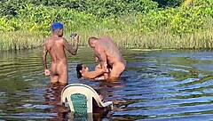 Corno Manso cant hold back tears watching his wife get FUCKED bareback by another guy with her brazilian ass and wet pussy dripping