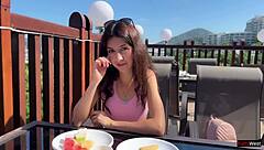 I Picked Up This Sad Cute Brunette Girl In A Hotel, Gave Her Rough Hardcore Fucking In Multiple Positions, And Covered Her Face With Cum.