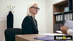 Office Desk Turns into a Wild Spot for Deep Anal Action with Glasses-Wearing Babe