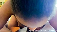 Desi Stone Delivers A Sloppy Blowjob With Cum Swallow