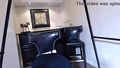 so maxine x with her big tits and thick legs is back at it, licking and squirting solo with that wet pussy toy... she gets rough and orgasms hard