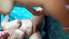 In this homemade threesome, two very horny lesbians receive a facial cumshot from the lucky Latin guy.