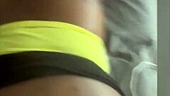 in a steamy session on the couch, this black amateur couple dives into passionate doggystyle fucking, with him thrusting deep into her wet pussy