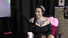 Brazilian teen Lexi Mallett in sheer red lingerie experiences double penetration in swinger group with big cock and plug swallow