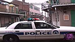 It was Fat Tuesday at Mardi Gras, where the wild exhibitionists and milfs flashed their tits in the outdoor party chaos