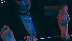 Hey, you're totally trapped with this tickling mistress dominating every inch of your bound body in close-up femdom action 😈🔒