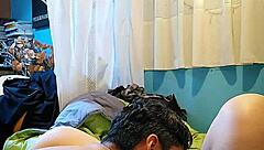 a homemade story where the teacher arrived hard and spread her shaved legs for full entry