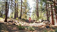 oh man, i'm out here on this naked hike up and down the hill, feelin' all exhibitionist in sheer stuff, ya know? like totally exposed...