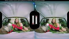 poison ivy xxx cosplay vr features stunning evil redhead getting her pussy smashed hard