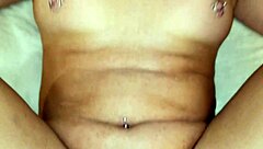 smoking hot blonde stripping down for bent over doggystyle fucking and facial cumshot