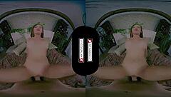 poison ivy xxx cosplay vr features stunning evil redhead getting her pussy smashed hard