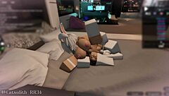 Oh man, getting so intimate with this snow bunny during sex with a follower - part 2! 😏