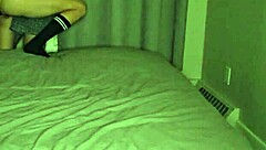 This young silly girl is just fooling around in her bedroom with cute petite brunette vibes