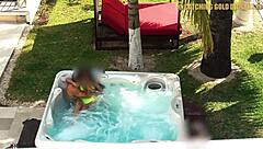 i watch this super sexy venezuelan model with big ass and tits get fucked hard in jacuzzi and shower