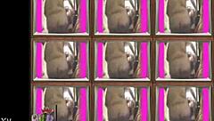 drying off my sexy bbw body and showing it all pre with big saggy tits and fat ebony curves.