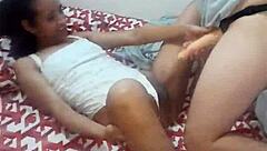 I feel so thrilled with real sex from my lesbian neighbor who comes over and makes it amazing pt1