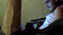 yo i'm training this hot blonde sissy to deepthroat my 8inch monster cock like a pro 😈