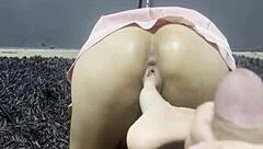 New House Furniture Lets Teen Get Anal Creampie In Outdoor Public Sex