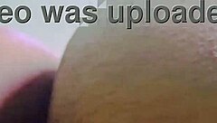 Young Indian teen bends over, showing wet pussy in solo play.